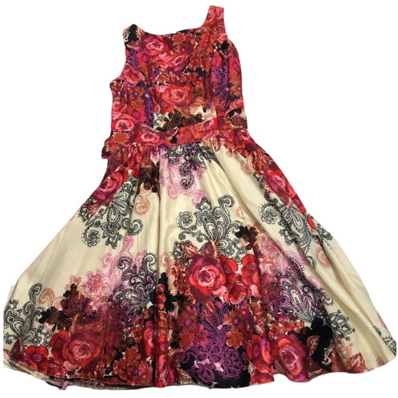 Lady Vintage Tea Dress Hepburn Dress Voluptuous Phoebe Dress  retro - Picture 7 of 16